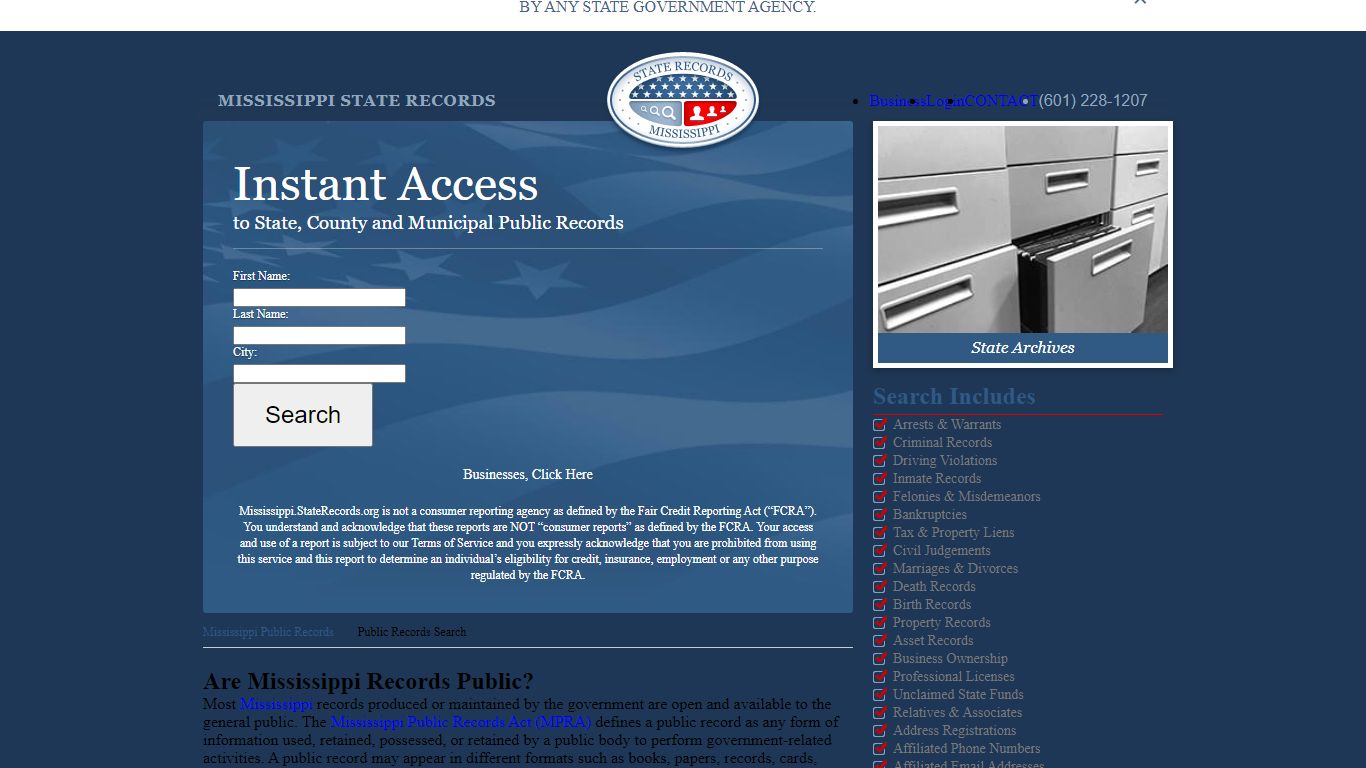Mississippi Public Records | StateRecords.org